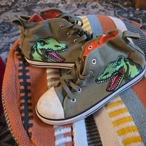 Dinosaur High Top Sneakers Size 4M